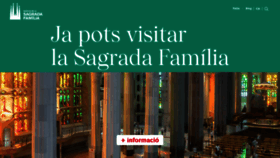 What Sagradafamilia.org website looked like in 2020 (3 years ago)
