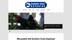What Southerncrosskayaking.com.au website looked like in 2020 (3 years ago)