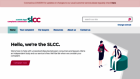 What Scottishlegalcomplaints.org.uk website looked like in 2020 (3 years ago)