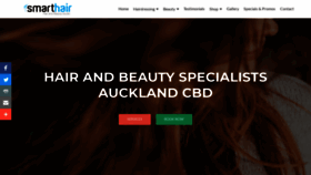 What Smarthair.co.nz website looked like in 2020 (3 years ago)