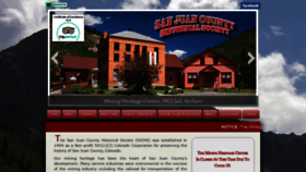What Sanjuancountyhistoricalsociety.org website looked like in 2020 (3 years ago)