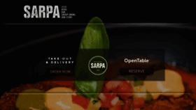 What Sarparestaurant.com website looked like in 2020 (3 years ago)
