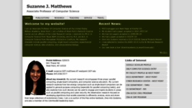What Suzannejmatthews.com website looked like in 2020 (3 years ago)
