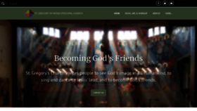 What Saintgregorys.org website looked like in 2020 (3 years ago)