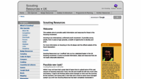 What Scoutingresources.org.uk website looked like in 2020 (3 years ago)