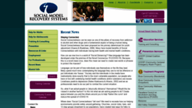 What Socialmodelrecovery.org website looked like in 2020 (3 years ago)