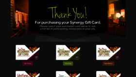 What Synergygiftcard.com website looked like in 2020 (3 years ago)