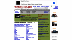 What Synthmuseum.com website looked like in 2020 (3 years ago)