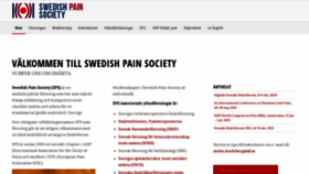What Swedishpainsociety.com website looked like in 2020 (3 years ago)