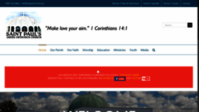 What Stpaulsirvine.org website looked like in 2020 (3 years ago)
