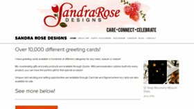 What Sandrarosedesigns.com website looked like in 2020 (3 years ago)