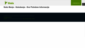 What Sokobanja.info website looked like in 2020 (3 years ago)