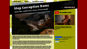 What Stop-corruption-dams.org website looked like in 2020 (3 years ago)