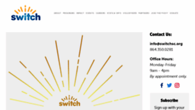 What Switchsc.org website looked like in 2020 (3 years ago)
