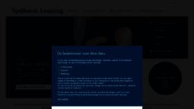 What Sydbankleasing.dk website looked like in 2020 (3 years ago)