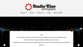 What Studionine.com website looked like in 2020 (3 years ago)