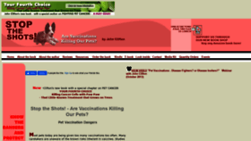 What Stoptheshots.com website looked like in 2020 (3 years ago)