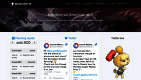 What Smashultimate.fr website looked like in 2020 (3 years ago)