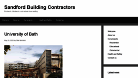 What Sandfordbuilding.co.uk website looked like in 2020 (3 years ago)