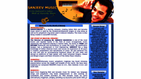 What Sanjeevmusic.com website looked like in 2020 (3 years ago)