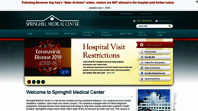 What Springhillmedicalcenter.com website looked like in 2020 (3 years ago)