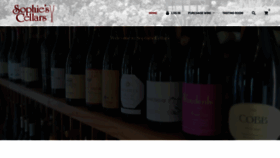 What Sophiescellars.com website looked like in 2020 (3 years ago)
