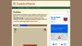 What Sudokumania.net website looked like in 2020 (3 years ago)