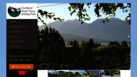 What Stayfiordland.co.nz website looked like in 2020 (3 years ago)