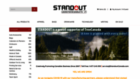 What Standoutcanada.com website looked like in 2020 (3 years ago)