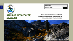 What Sierracountyofficeofeducation.org website looked like in 2020 (3 years ago)