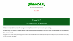 What Shareseo.net website looked like in 2020 (3 years ago)