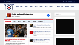 What Sportsmedia101.com website looked like in 2020 (3 years ago)