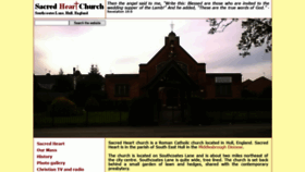 What Sacredhearthull.uk website looked like in 2020 (3 years ago)