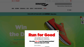 What Saucony.ca website looked like in 2020 (3 years ago)