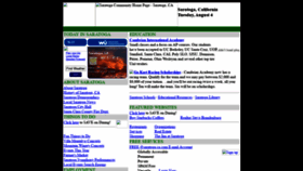 What Saratoga-ca.com website looked like in 2020 (3 years ago)