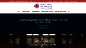 What Saintpaulseneca.org website looked like in 2020 (3 years ago)