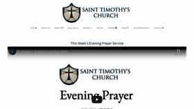 What St-timothys.org website looked like in 2020 (3 years ago)
