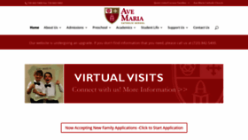 What School.avemariacatholicparish.org website looked like in 2020 (3 years ago)