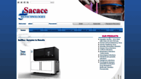What Sacace.com website looked like in 2020 (3 years ago)