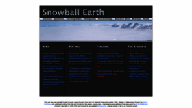What Snowballearth.org website looked like in 2020 (3 years ago)