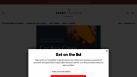What Storyleather.com website looked like in 2020 (3 years ago)