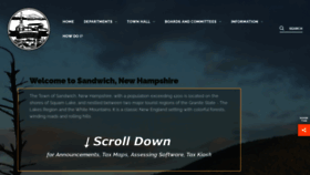 What Sandwichnh.org website looked like in 2020 (3 years ago)