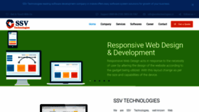 What Ssvtechnologies.in website looked like in 2020 (3 years ago)