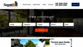 What Segattiimoveis.com.br website looked like in 2020 (3 years ago)