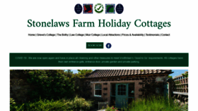 What Stonelawsholidaycottages.co.uk website looked like in 2020 (3 years ago)