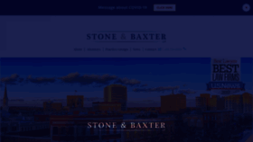What Stoneandbaxter.com website looked like in 2020 (3 years ago)