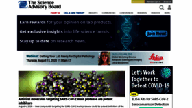 What Scienceboard.net website looked like in 2020 (3 years ago)