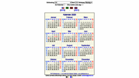 What Skiftkalender.no website looked like in 2020 (3 years ago)