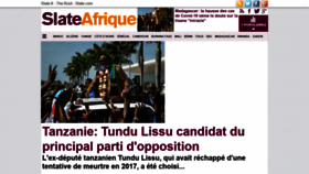 What Slateafrique.com website looked like in 2020 (3 years ago)