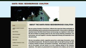 What Santarosaneighborhoodcoalition.com website looked like in 2020 (3 years ago)